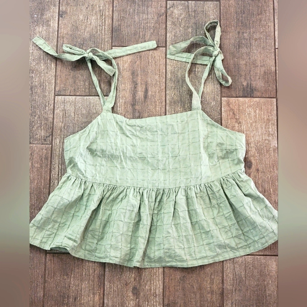 Asos Plus Tie-strap Waist-defined Swing Cami Size 16